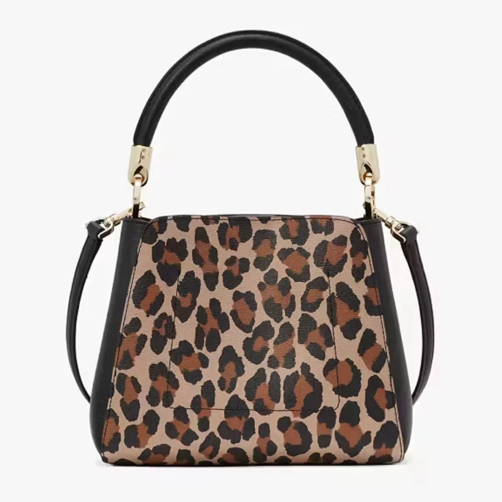 Kate Spade Phoebe Medium Top Handled Leopard Crossbody Bag - Picture 3 of 3